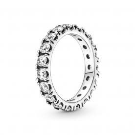 Pandora ékszer Szikrázó végtelen kör ezüst gyűrű cirkóniával 