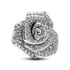 Pandora ékszer Szikrázó virágzó rózsa nagy ezüst charm