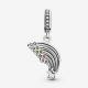 Pandora ékszer Színes szivárvány függő ezüst charm 799351C01