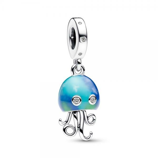 Pandora ékszer Színváltó medúza ezüst függő charm 792704C01