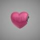 Pandora ékszer Színvátló piros szív charm rejtett üzenettel 793087C01