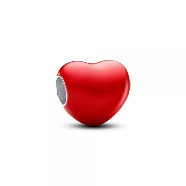 Pandora ékszer Színvátló piros szív charm rejtett üzenettel 793087C01