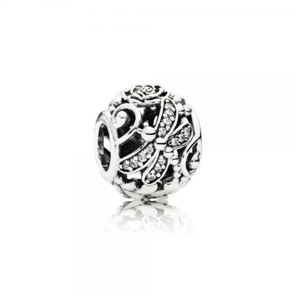 Pandora ékszer Szitakötős mező ezüst charm cirkóniával 791733CZ