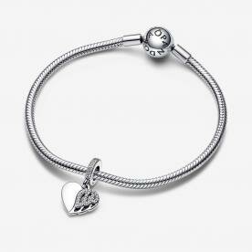 Pandora ékszer Szív és angyalszárny függő ezüst charm 792646C01