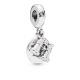 Pandora ékszer Szívecskés távcső ezüst charm 798062CZ
