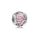 Pandora ékszer Szívekbe zárva rózsaszín ezüst charm 792036PCZ