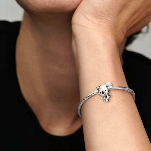 Pandora ékszer Szörföző koala ezüst charm 799031C01