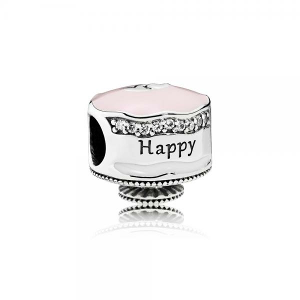 Pandora ékszer Születésnapi torta ezüst charm 792061ENMX