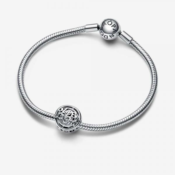 Pandora ékszer Szuper anya áttört ezüst charm 792644C00