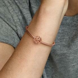 Pandora ékszer Tárd ki a szíved rozé charm 780964