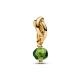 Pandora ékszer Tavasz zöld örökkévalóság kör függő shine charm 763462C08