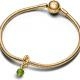 Pandora ékszer Tavasz zöld örökkévalóság kör függő shine charm 763462C08