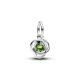 Pandora ékszer Tavasz zöld örökkévalóság körök függő ezüst charm 793125C08