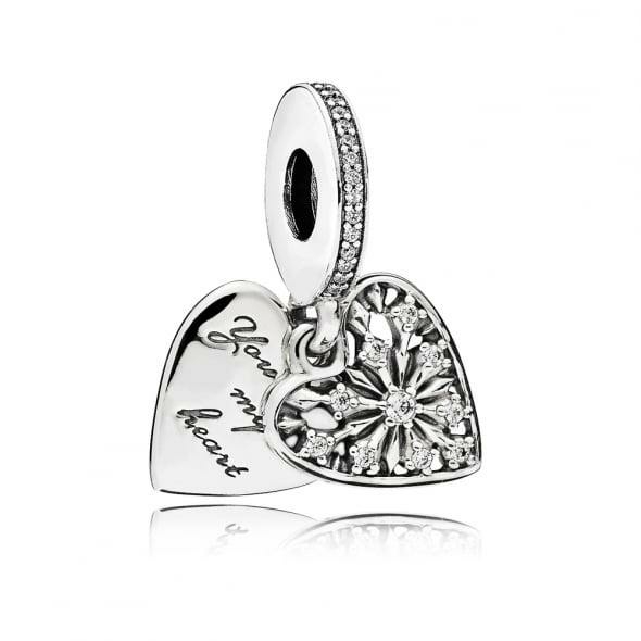 Pandora ékszer Tél szíve függő charm 796372CZ