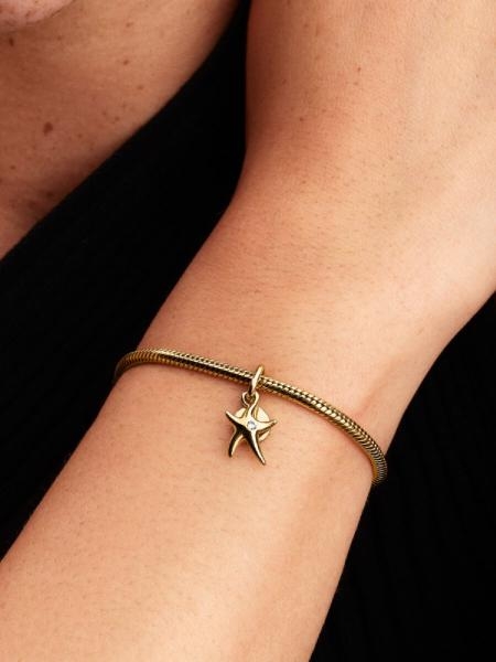 Pandora ékszer Tengeri csillag shine dupla függő charm 763892C01