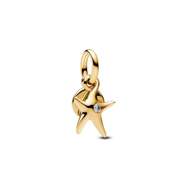 Pandora ékszer Tengeri csillag shine dupla függő charm 763892C01