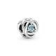 Pandora ékszer Tengerkék örökkévalóság körök ezüst charm 790065C09