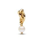 Pandora ékszer Tenyésztett gyöngy örökkévalóság kör függő shine charm 763462C06
