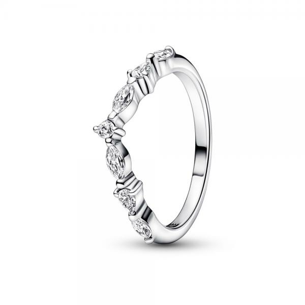 Pandora ékszer Timeless ezüst gyűrű váltakozó cirkóniával 