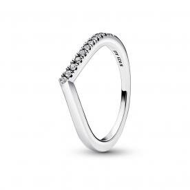 Pandora ékszer Timeless félig csillogó ezüst gyűrű 