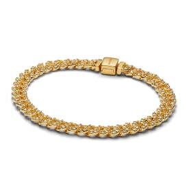 Pandora ékszer Timeless pávé kubai láncos shine karkötő 