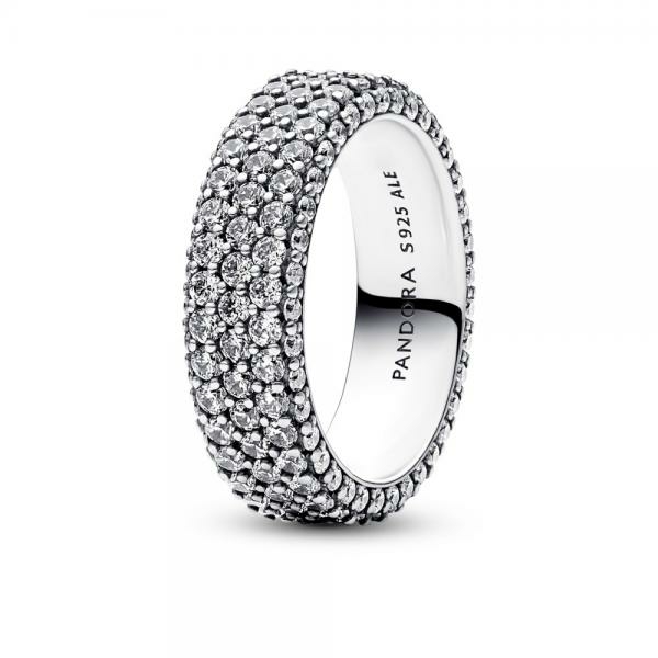 Pandora ékszer Timeless tripla soros ezüst gyűrű 