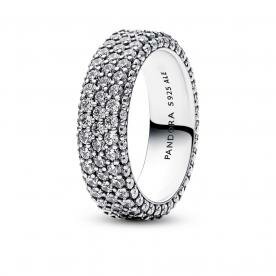 Pandora ékszer Timeless tripla soros ezüst gyűrű 