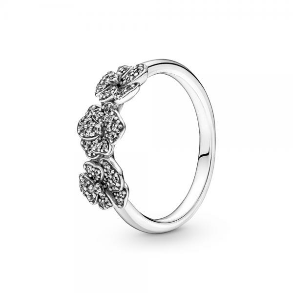 Pandora ékszer Tripla árvácska ezüst gyűrű 