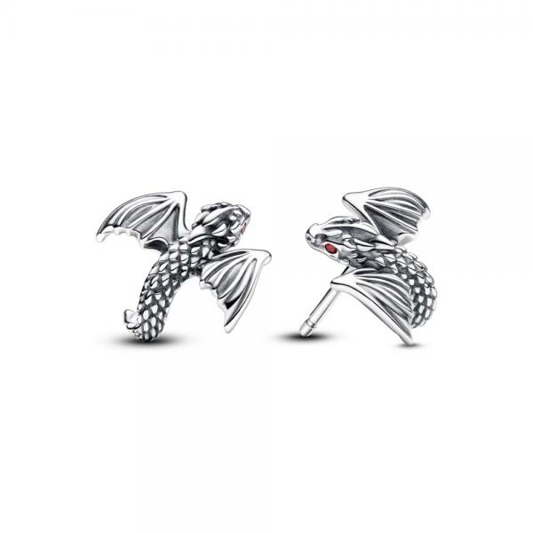 Pandora ékszer Trónok harca repülő sárkány ezüst fülbevaló 292970C01