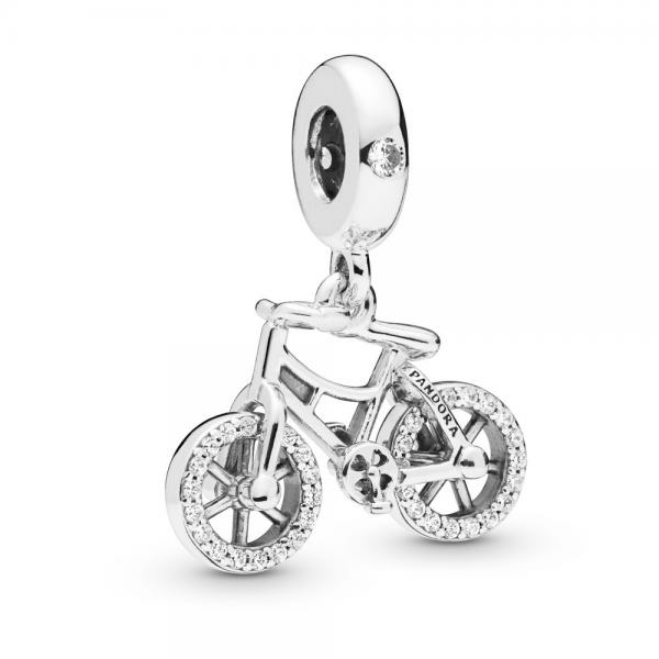 Pandora ékszer Tündöklő bicikli függő ezüst charm 797858CZ