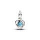 Pandora ékszer Türkiz kék örökkévalóság körök függő ezüst charm 793125C12