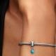 Pandora ékszer Türkiz köves függő ezüst charm 793901C01