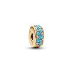 Pandora ékszer Türkiz shine szilikonos klip 763902C01
