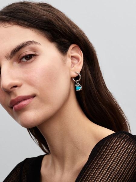 Pandora ékszer Türkizkék bálna függő ezüst charm 793822C01