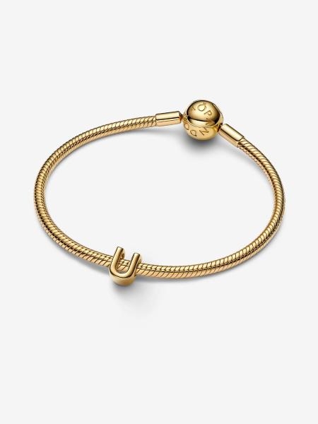 Pandora ékszer U betű shine charm 763967C00