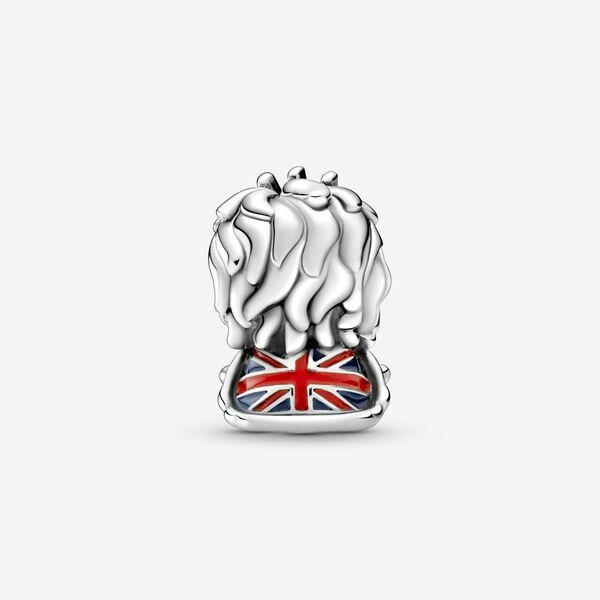 Pandora ékszer Union Jack oroszlán ezüst charm 799032C01