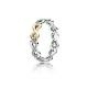 Pandora ékszer Végtelen ezüst gyűrű 14K arannyal cirkóniával 