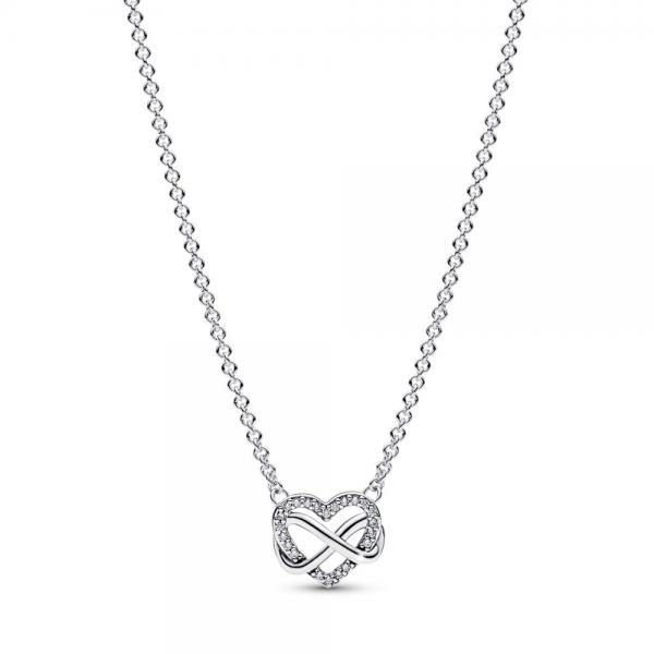 Pandora ékszer Végtelen szív ezüst nyaklánc 392666C01-50