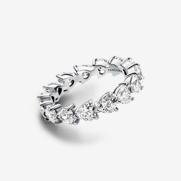 Pandora ékszer Végtelen szívek sora ezüst gyűrű 