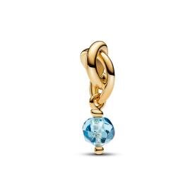 Pandora ékszer Világoskék örökkévalóság kör shine charm 763462C03