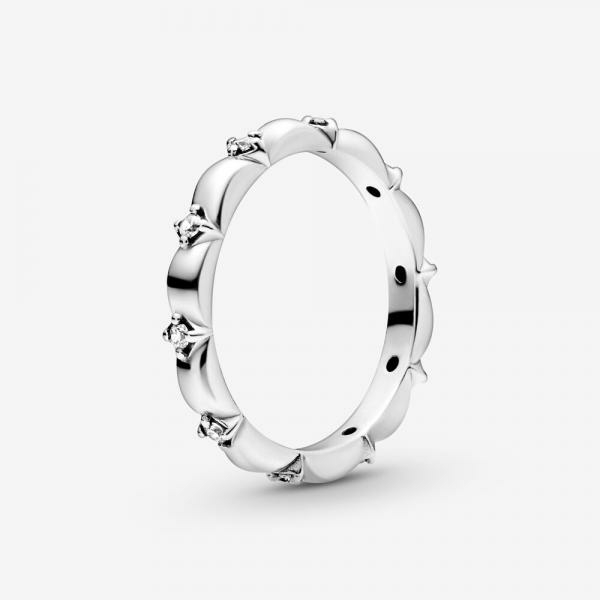 Pandora ékszer Virágszirmok ezüst gyűrű cirkóniával 