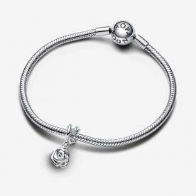 Pandora ékszer Virágzó rózsa függő ezüst charm 793213C00