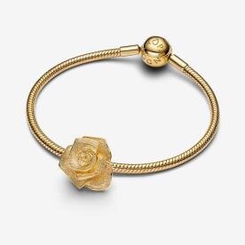 Pandora ékszer Virágzó rózsa nagyméretű shine charm 763675C00