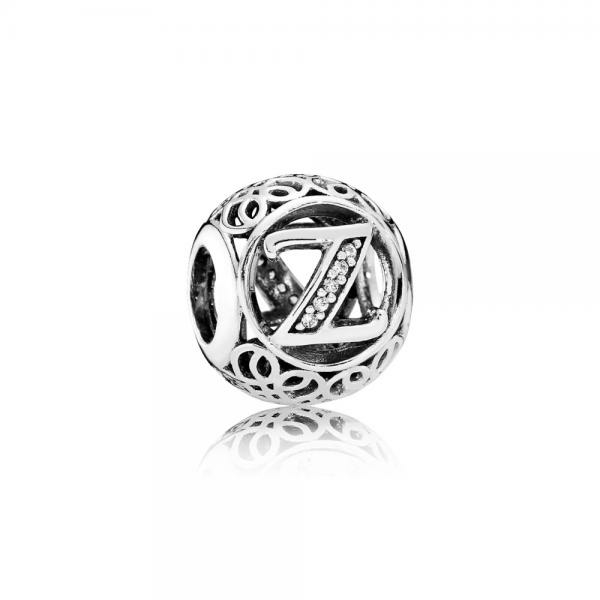 Pandora ékszer Z betű ezüst charm cirkóniával 791870CZ