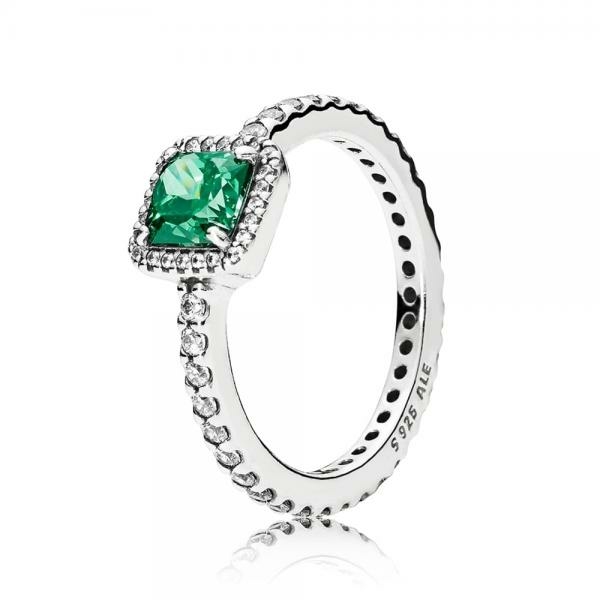 Pandora ékszer Zöld időtlen elegancia gyűrű 