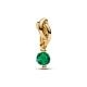 Pandora ékszer Zöld örökkévalóság kör függő shine charm 763462C05