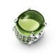 Pandora ékszer Zöld ovális cabochon ezüst charm 799309C02