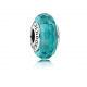 Pandora ékszer Zöldeskék csillámló muránói üveg ezüst charm 791655