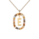 PD Paola Aranyozott ezüst nyaklánc E betűvel CO01-264-U