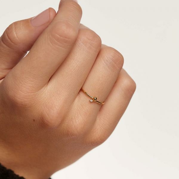 PD Paola Essentia aranyozott ezüst gyűrű 
